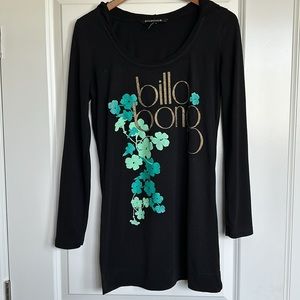 Billabong 3 Item Bundle Women's sz 6-8 Long Sleeve Tops Curtain Spaghetti Straps